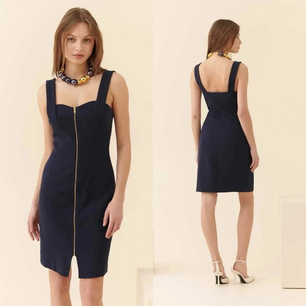 Elegant Navy Midi Dress